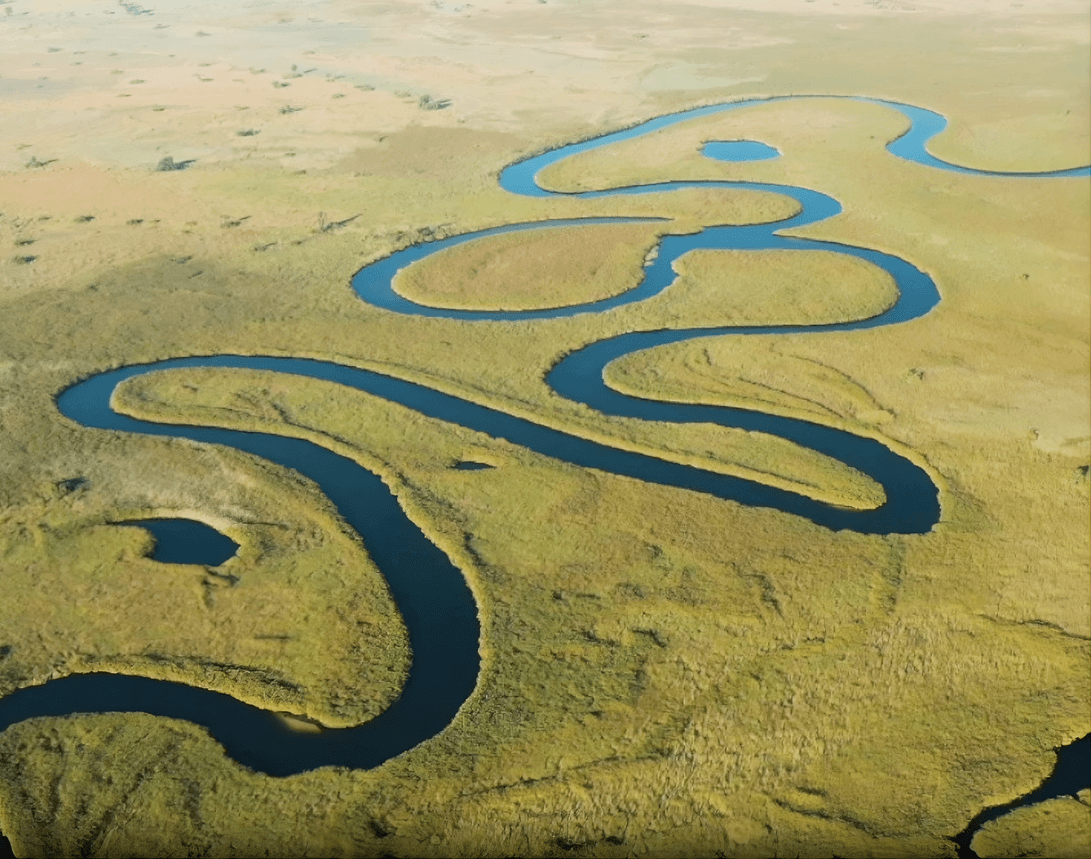 Scenic flight over the Okavango Delta